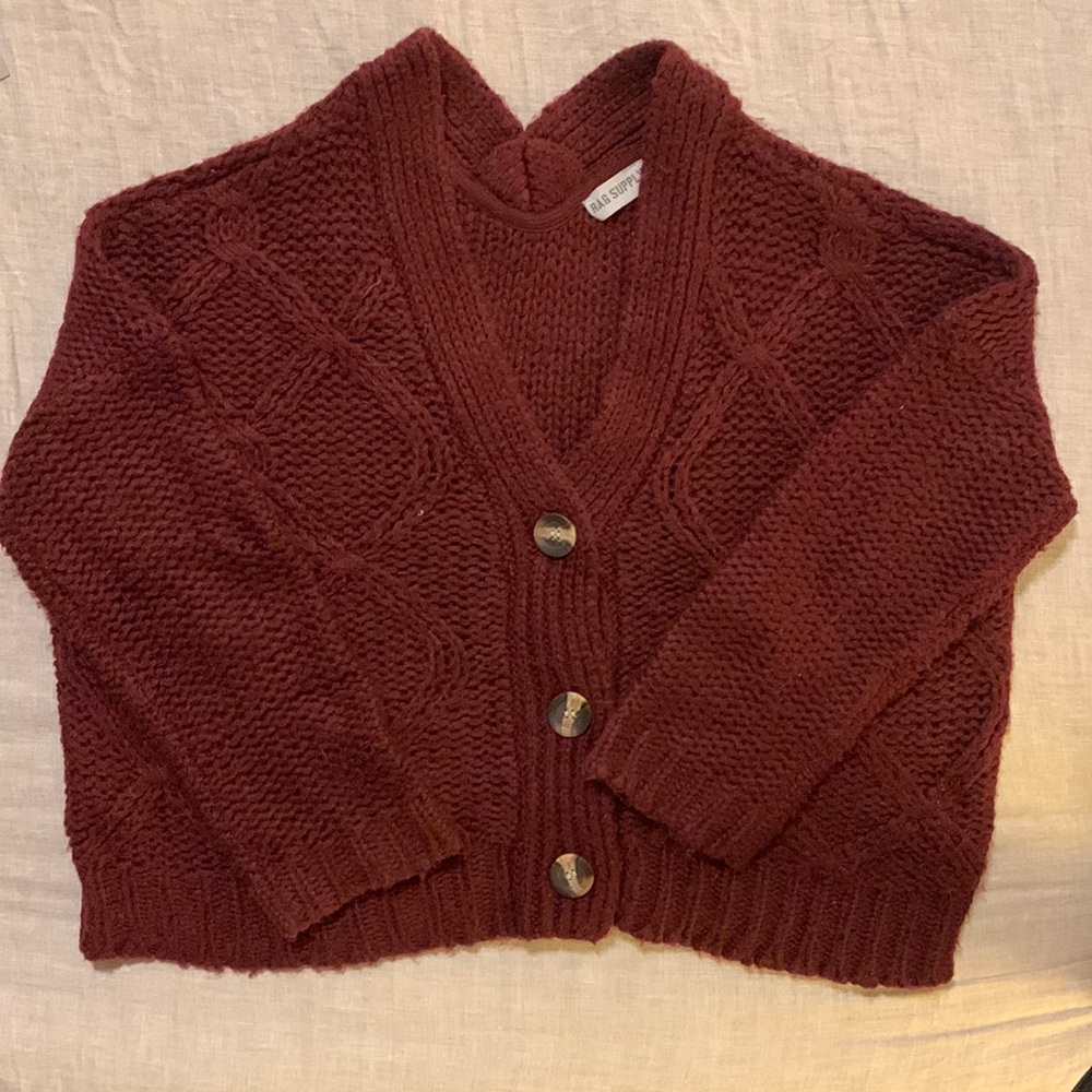 Chunky Maroon Sweater